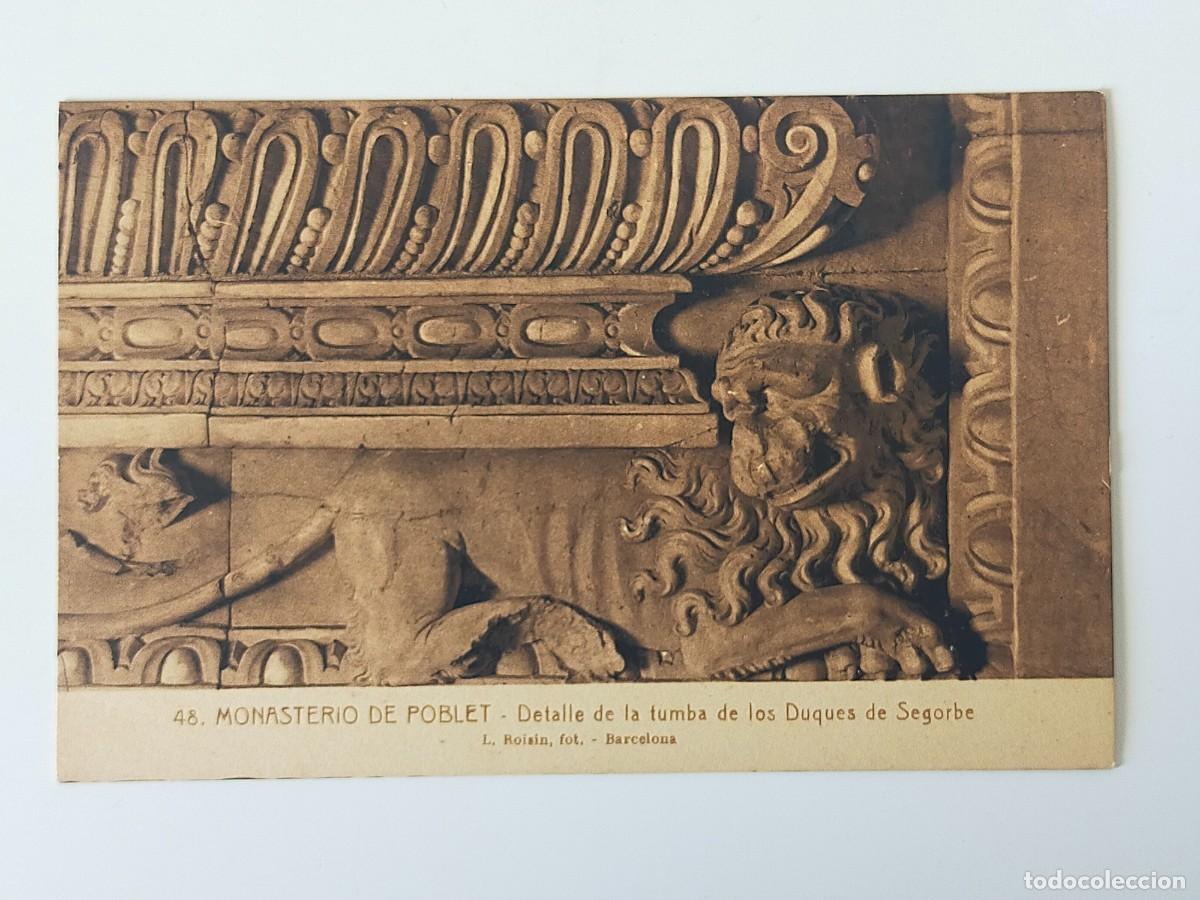 Postales: Tarjeta Postal TARRAGONA: Monasterio de Poblet, Tumba Duques de Segorbe - Fot L Roisin - S/C