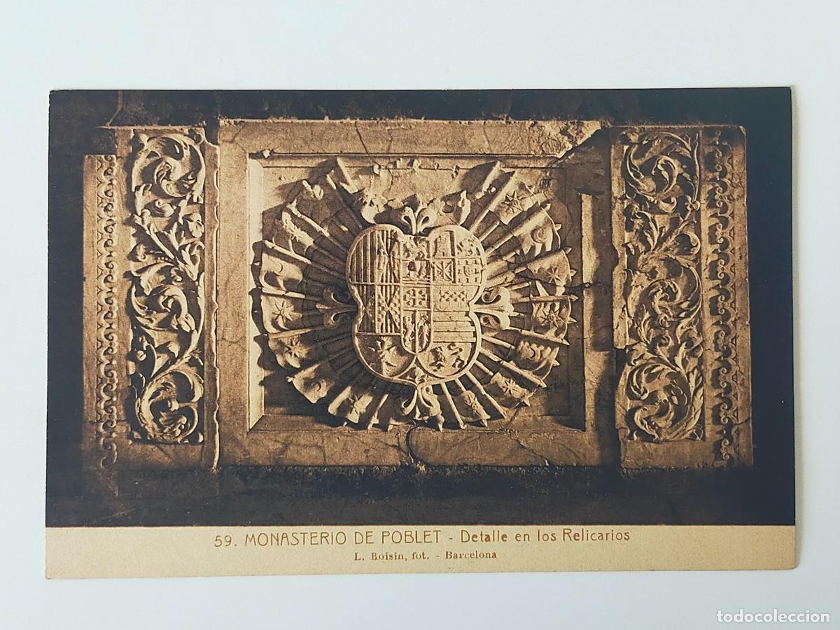 Postales: Tarjeta Postal TARRAGONA: Monasterio de Poblet, Detalle de los Relicarios - Fot L Roisin - S/C