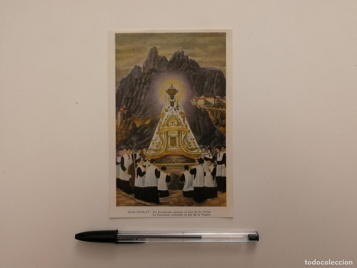 Postales: ANTIGUA TARJETA -10*15- MONTSERRAT - ESCOLANIA VIRGEN - RELIGION - MONTA&Ntilde;A