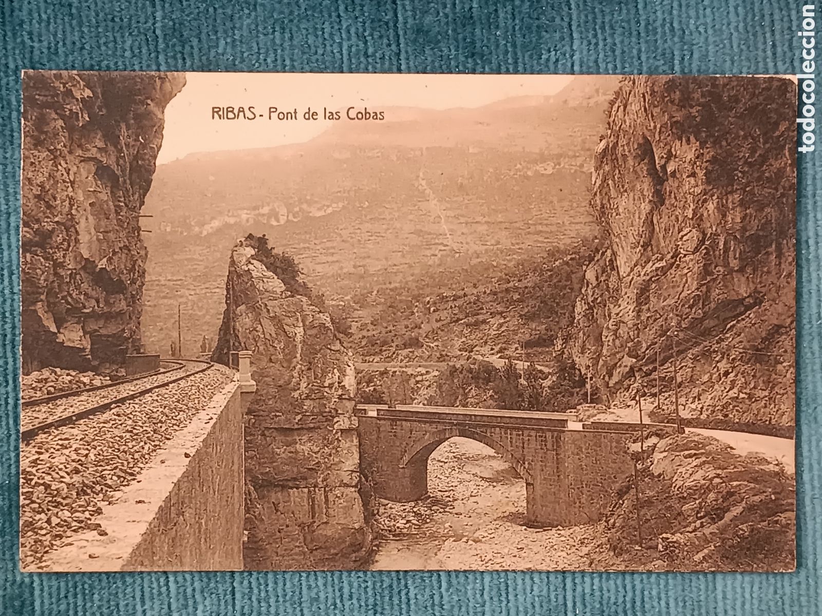 Postales: RIBAS. Pont de las Cobas. Ribes