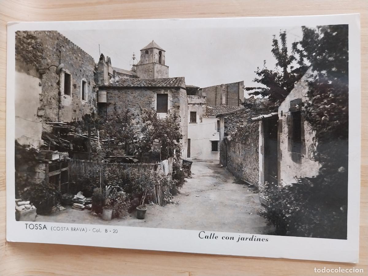 Postales: TOSSA CALLE CON JARDINES POSTAL COL B 20 SC ORIGINAL