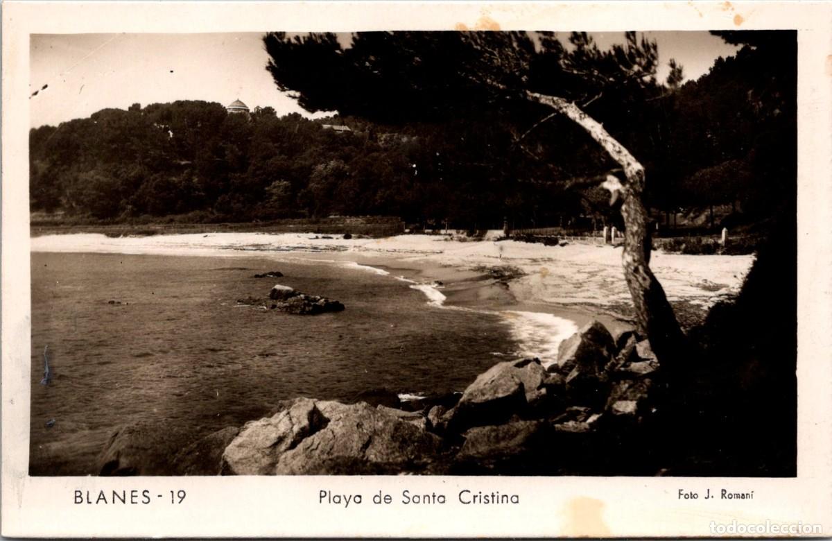 Postales: Blanes - Playa de Santa Cristina - n&ordm; 19 - Foto J. Roman&iacute; - 142x91mm - In&eacute;dita en Todocolecci&oacute;n