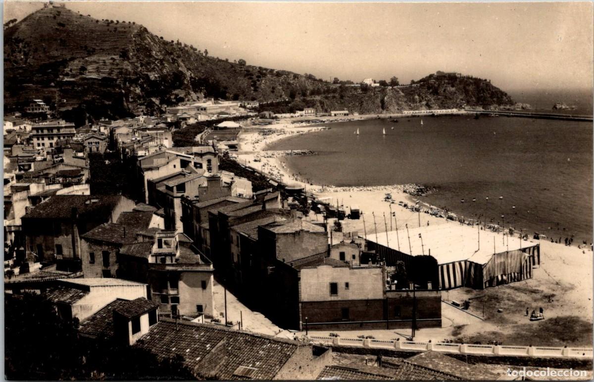 Postales: Blanes - Vista parcial y playa - Roman&iacute; 23 - 140x89mm - Envelat a la platja (Festa Major ? - Circ ?)