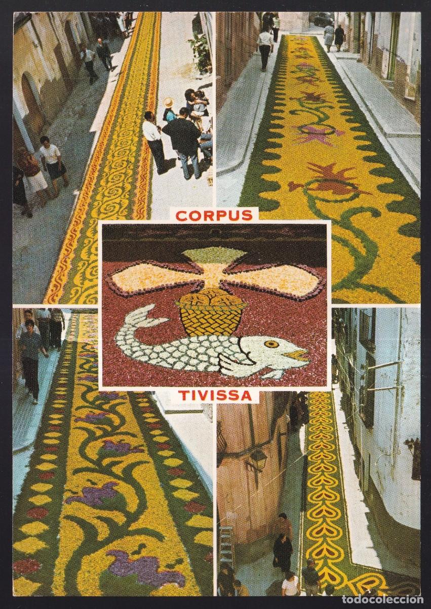 Postales: Tivissa. *Corpus Tivissa - Catifes de Flors* J. Marqu&eacute;s n&ordm; 2. Circulada.