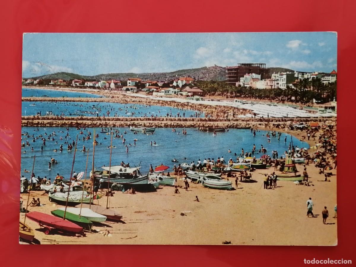 Postales: PPOSTAL 18779 MAT.BARCELONA 1978-UBACH 165 SITGES SU PLAYA DE ORO ES COMO UNA FIESTA SIN FIN