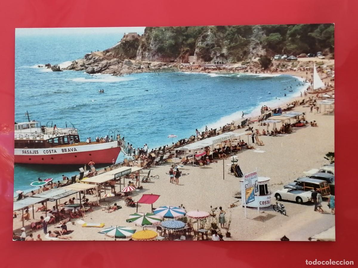 Postales: POSTAL 18770 NUEVA-UBACH 375 LLORET DE MAR GIRONA PLAYAS GARBI Y SA CARABERA BARCO