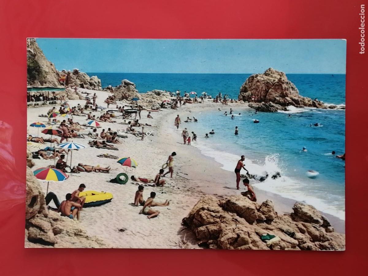 Postales: POSTAL 18744 NUEVA-BEASCOA AGN FABREGAS 75 CALELLA BARCELONA PLAYA ROCA GROSSA BA&Ntilde;ISTAS
