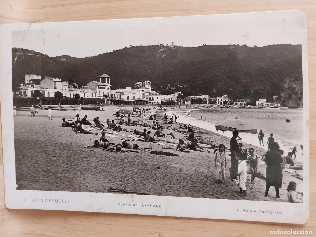 Postales: PALAFRUGELL PLAYA LLAFRANC ED ROISIN 3 SC ORIGINAL MUY ANIMADA PRECIOSA