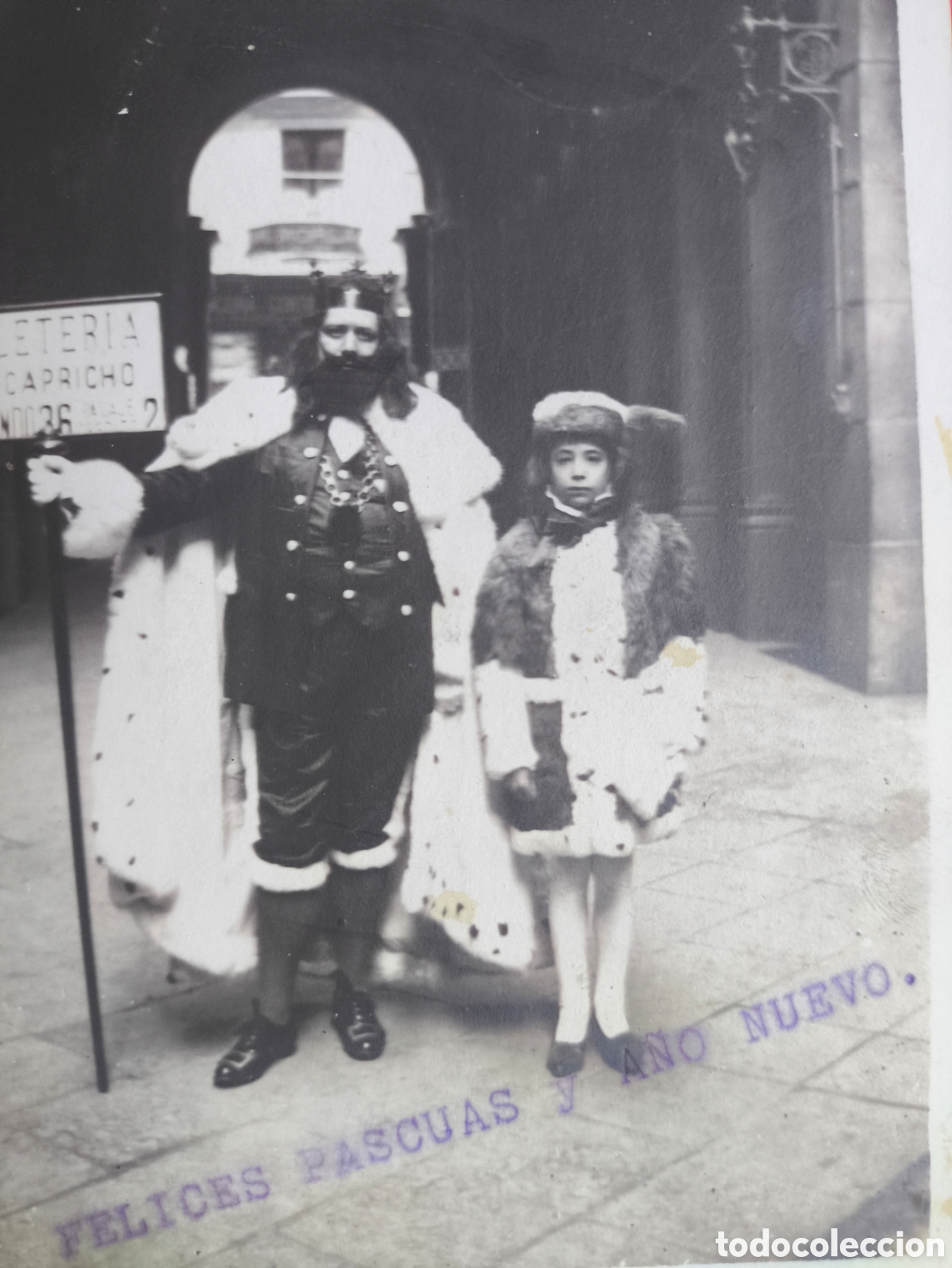 Postales: BARCELONA FOTOGRAF&Iacute;A MINUTERO PUBLICIDAD PELETER&Iacute;A EL CAPRICHO POSTAL FOTOGR&Aacute;FICA C. 1915