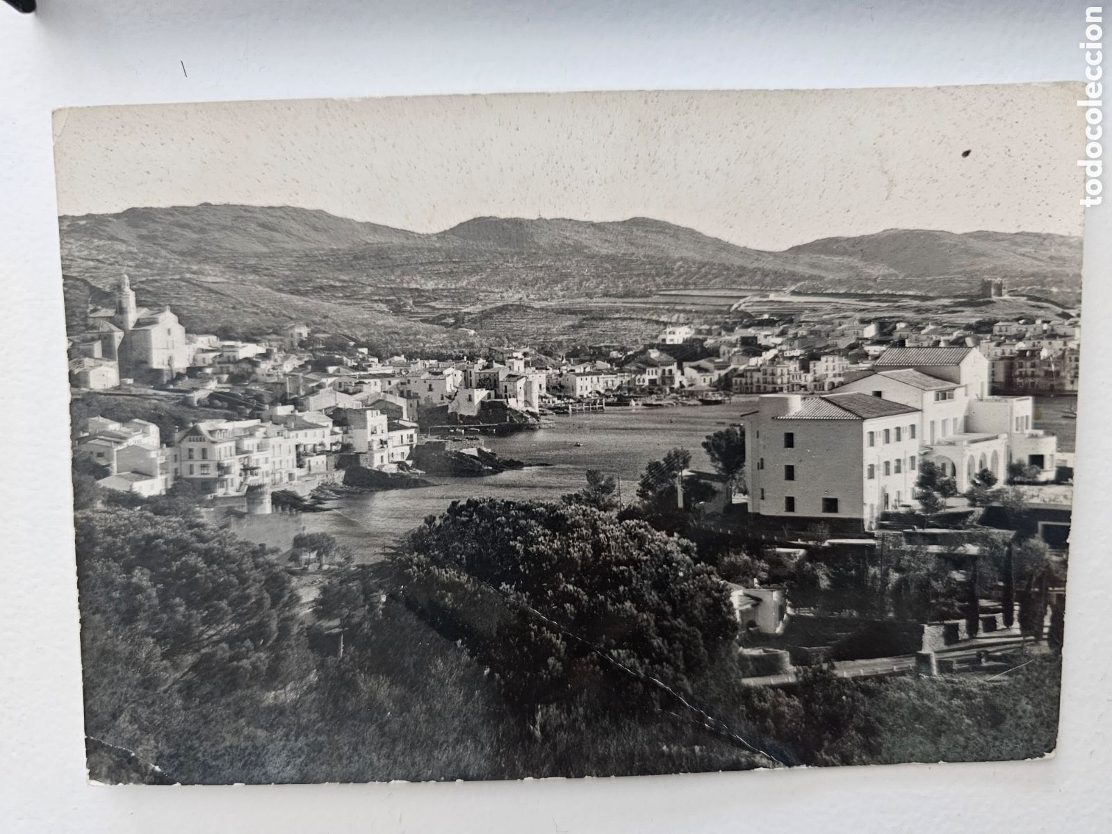 Cartoline: Rara Postal de Cadaqu&eacute;s que en la parte posterior pone Sitges. de 1962. Isidro In&eacute;s Francisco Ramon