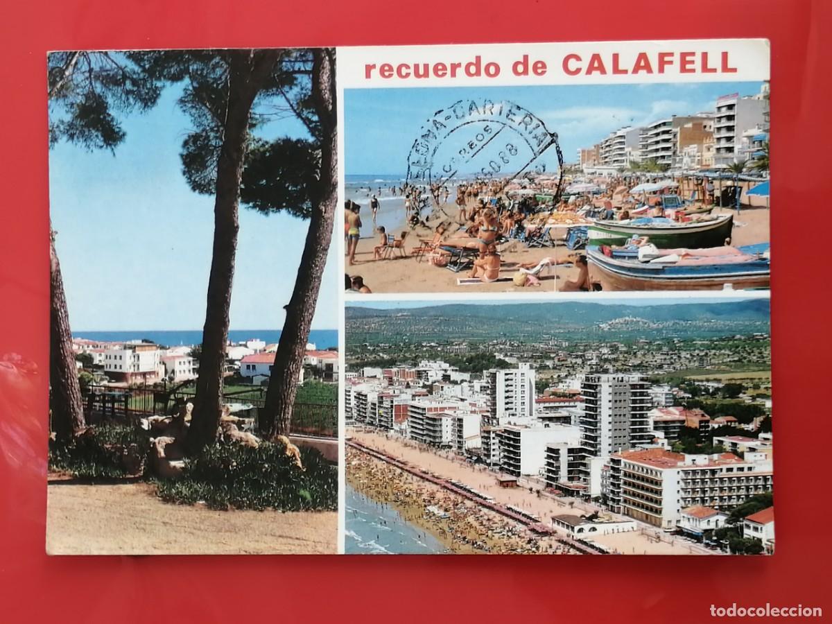 Postales: POSTAL 18733 MAT.BARCELONA 1988-RAYMOND 14 CALAFELL TARRAGONA PLAYA FIL. DEVUELTO CARTERIA