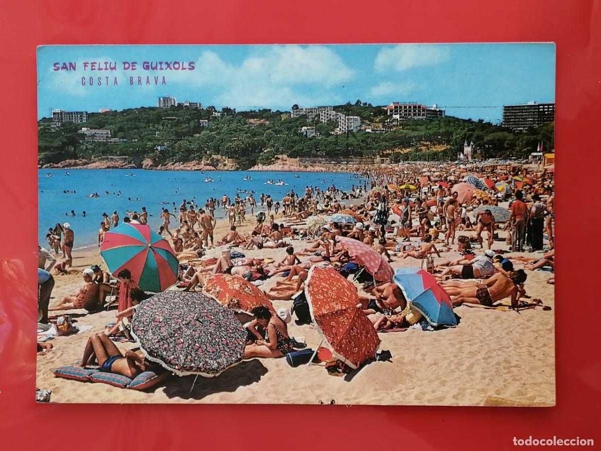Postales: POSTAL 18701 MAT.BURRIANA CASTELLO 1977-C.IBARZ 746 SANT FELIU DE GUIXOLS GIRONA PLAYA SAN POL