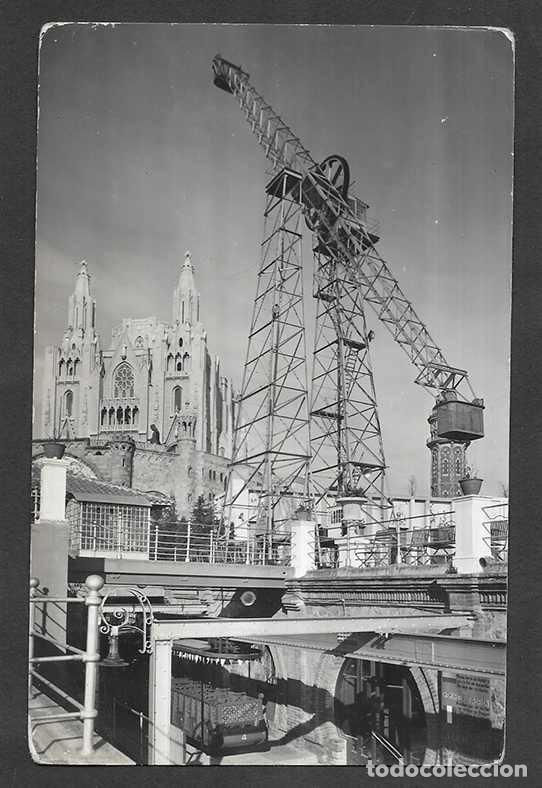 Postales: Postal. Barcelona serie 2 n&ordm; 130 Atracciones Tibidabo - Atalaya y Templo Expiatorio Fisa