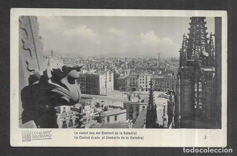 Postales: Postal. Barcelona Conjunts Panoramics 3 La Ciutat des del Cimbori de la Catedral Arxiu Ricart