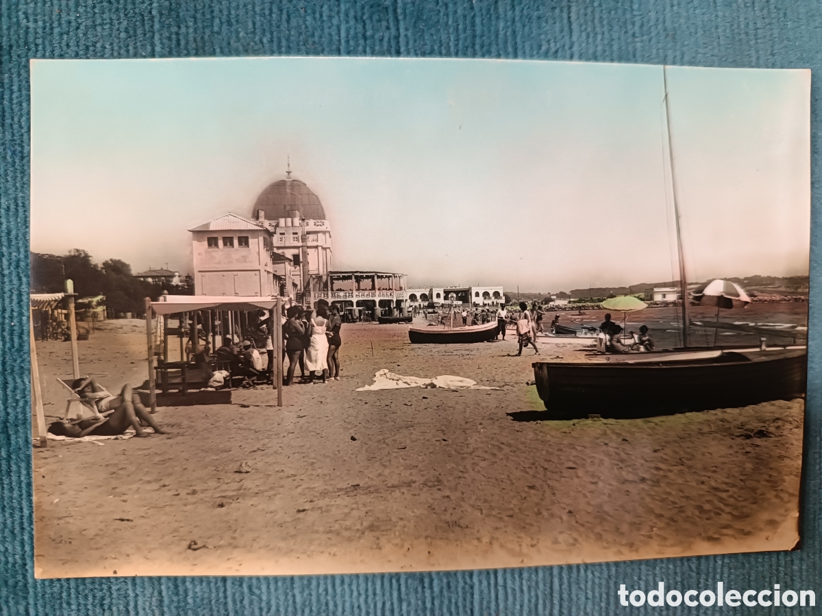 Postales: 38 SALOU. Hotel. Balneario. La Terraza y su playa.