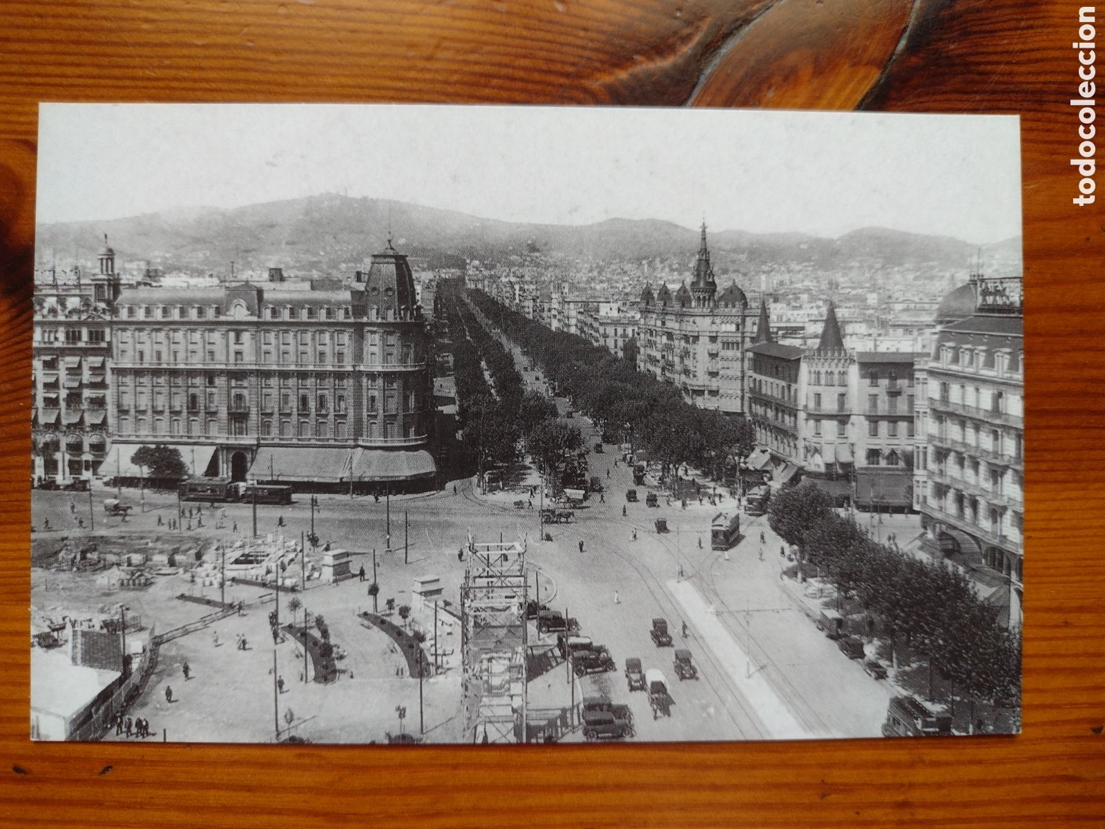 Cartoline: Postal pl. Catalunya 1927. Sense circular. B/n