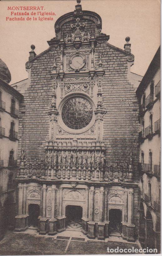 Cartoline: MONTSERRAT, FACHADA DE LA IGLESIA - L. ROCA - S/C