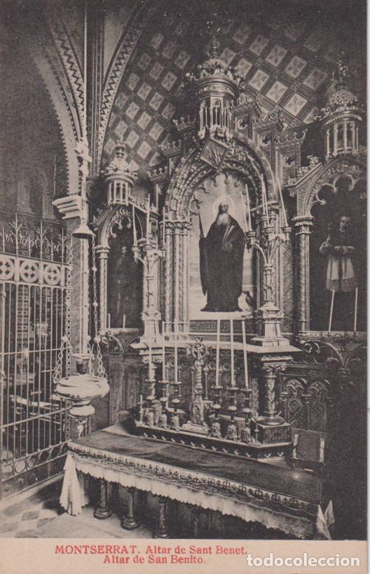 Cartoline: MONTSERRAT, ALTAR DE SANT BENET - L. ROCA- S/C