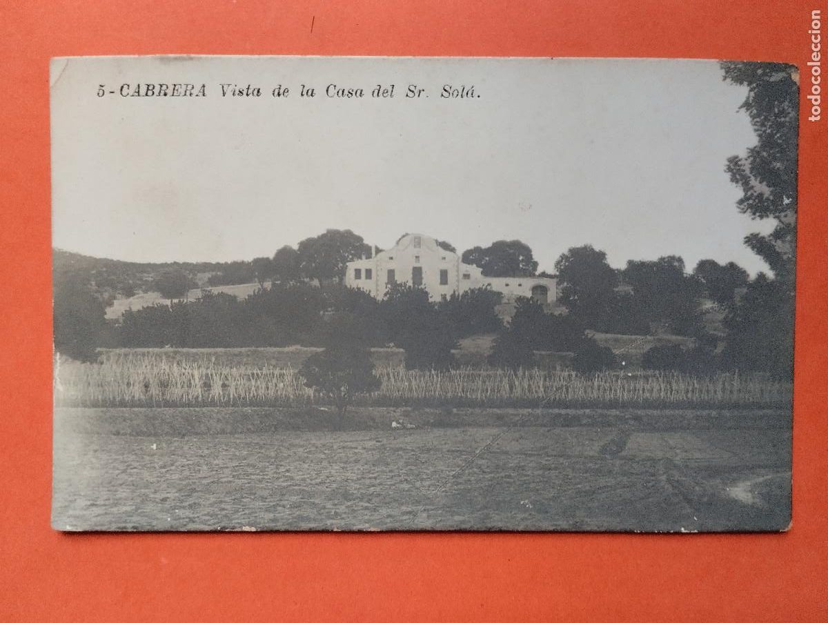 Postales: POSTAL FOTOGRAFICA DE CABRERA. VISTA DE LA CASA DEL SR.SOLA