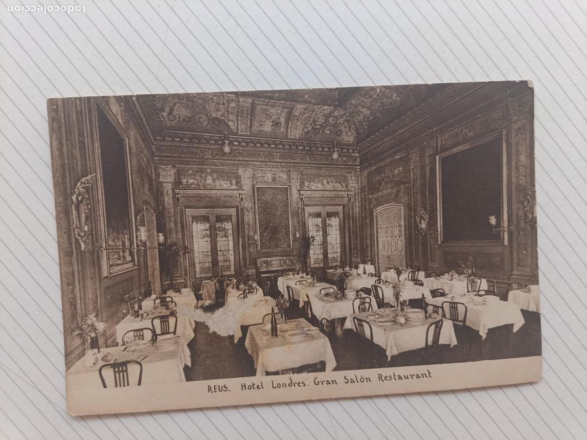 Postales: Reus. Hotel Londres, postal antigua