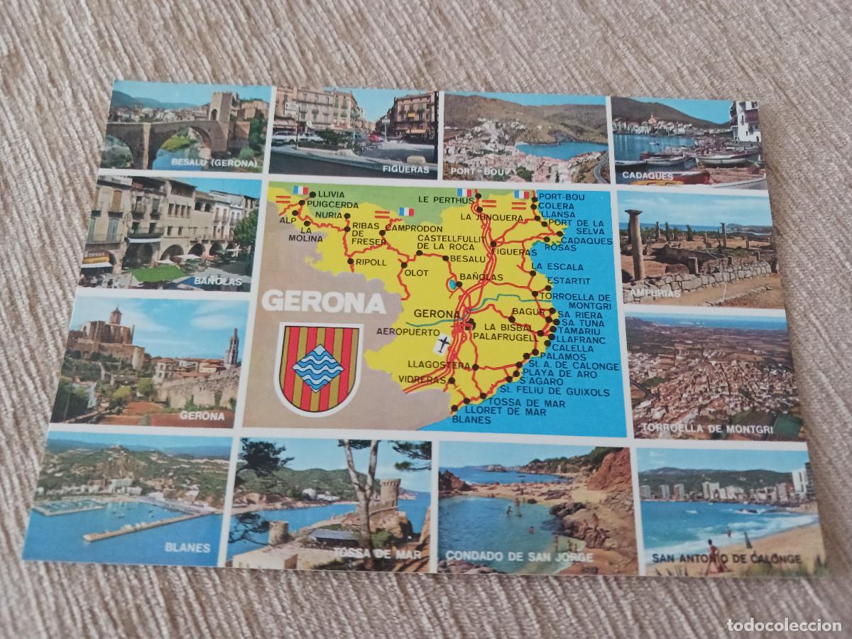 Postales: 4042 gerona, diversas vistas y plano, ed. pic