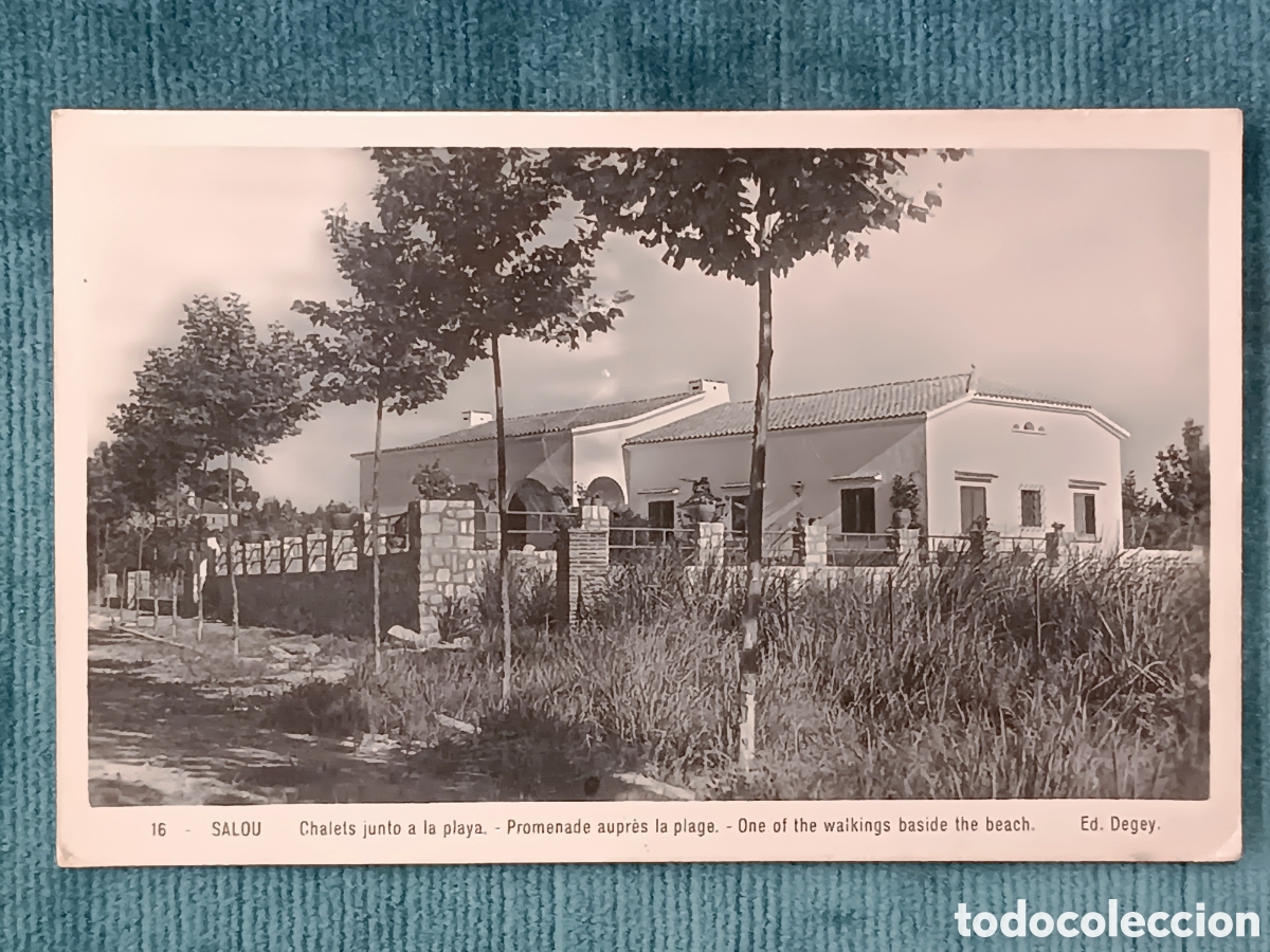 Postales: 16 SALOU. Chalets junto a la playa