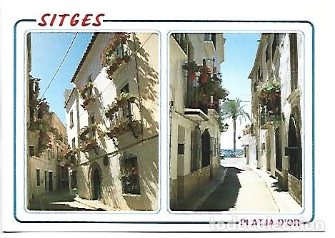 Postales: CARRERS TIPICS / TYPICAL STREETS.- SITGES - BARCELONA