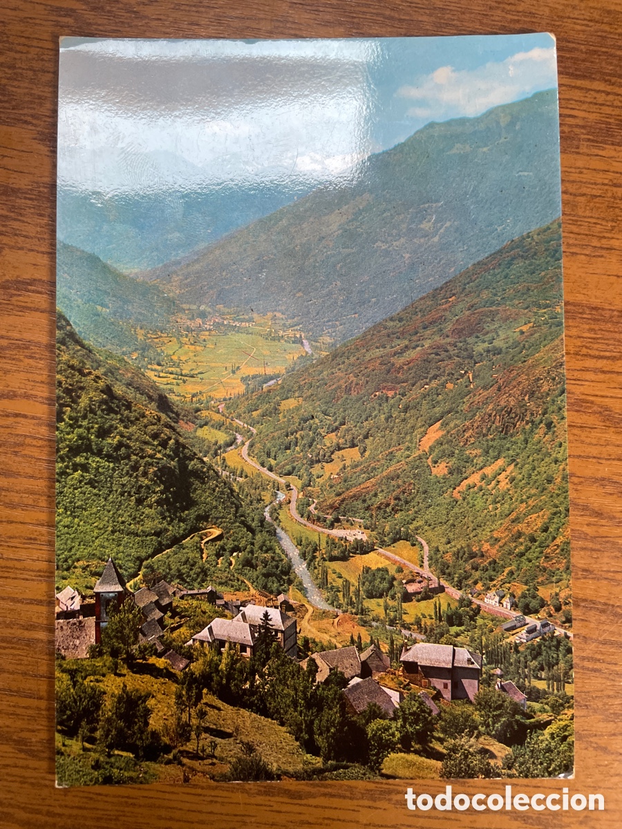 Postales: postal S/C valle Aran Panor&aacute;mica P. Piqu&eacute; Garona Inferior, Canejan, Les, Boss&ograve;st y Maladeta