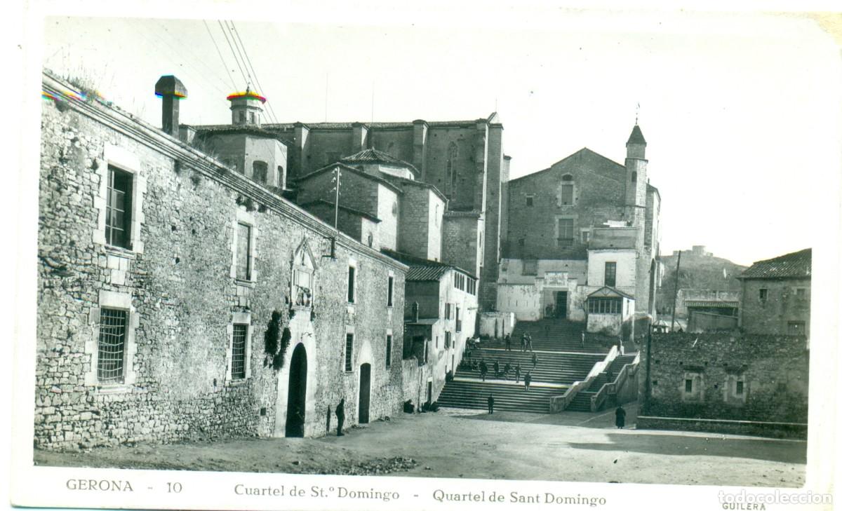 Postales: MILITAR. GIRONA. CUARTEL DE SANTO DOMINGO. HACIA 1930. RARA.