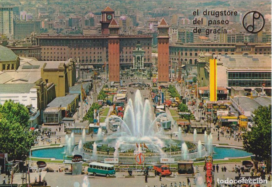 Postales: BARCELONA, PARQUE DE MONTJUICH, SURTIDOR GRANDE - A.ZERKOWITZ N&ordm;2026 - S/C