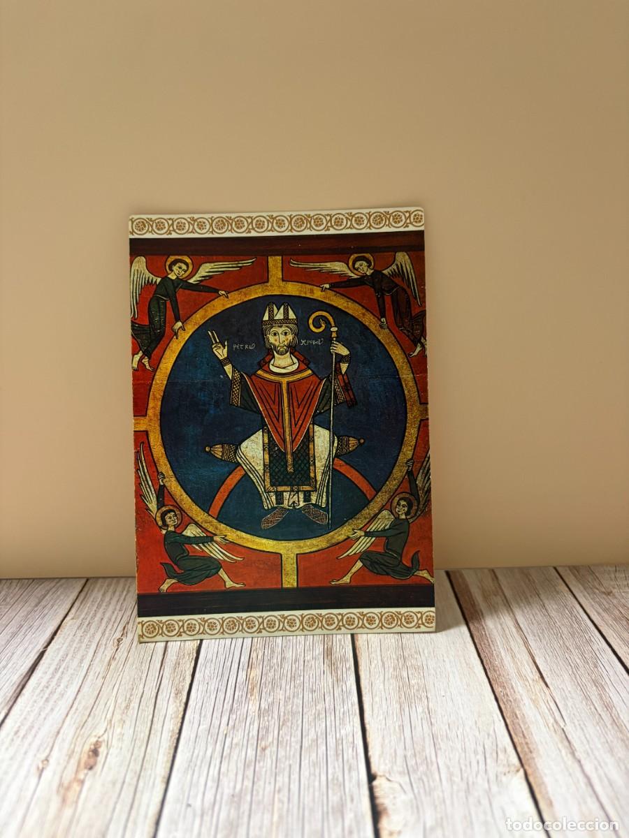 Postales: TARJETA POSTAL. BARCELONA. MUSEO ARTE DE CATALU&Ntilde;A. PANEL LATEAL DEL ALTAR, FIGURA SAN PEDRO