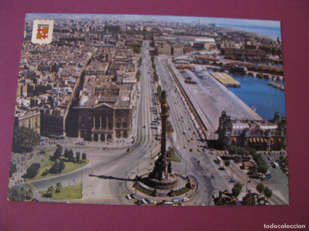 Postales: POSTAL DE BARCELONA. MONUMENTO A COLON. ESCUDO DE ORO 319. ESCRITA 1980