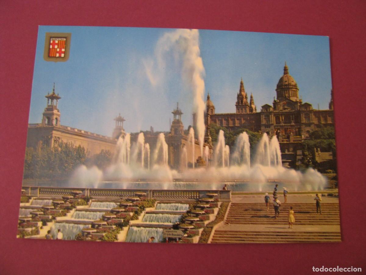 Postales: POSTAL DE BARCELONA. FUENTES Y PALACIO NACIONAL DE MONTJUICH. CEDOSA. ESCRITA 1981