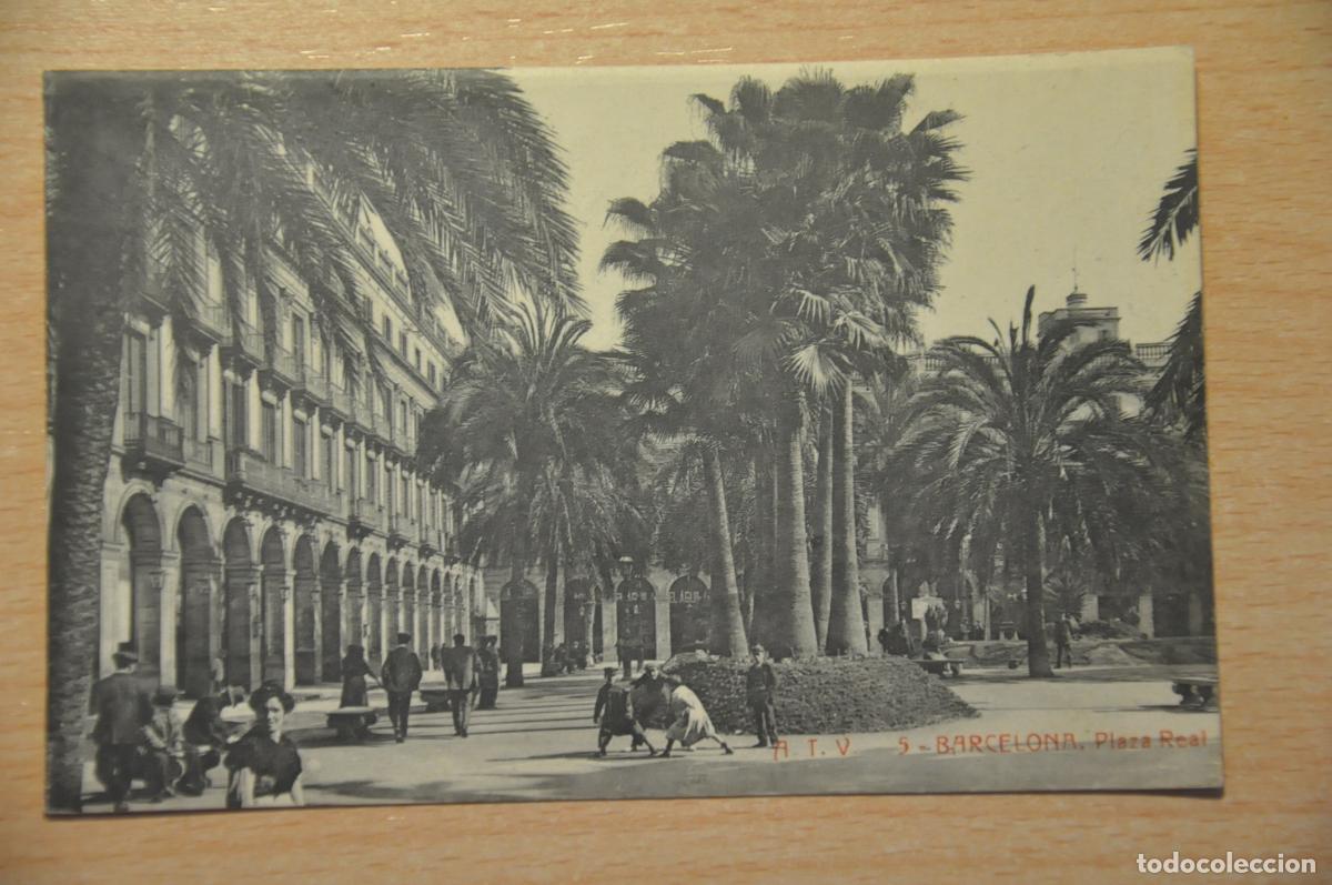 Postales: postal barcelona, plaza real atv 5