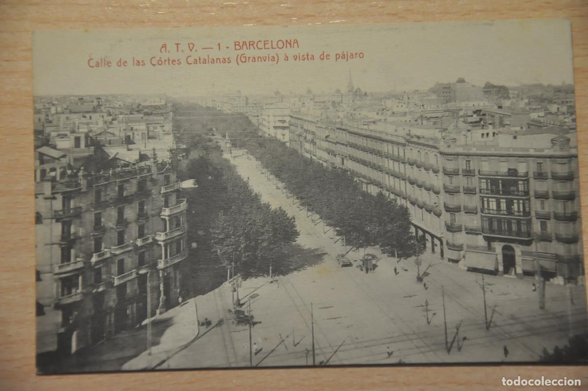 Postales: postal barcelona, calle de las cortes catalanas atv 1