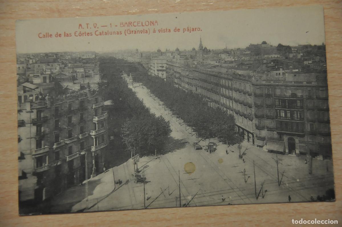 Postales: postal barcelona, calle de las cortes catalanas atv 1