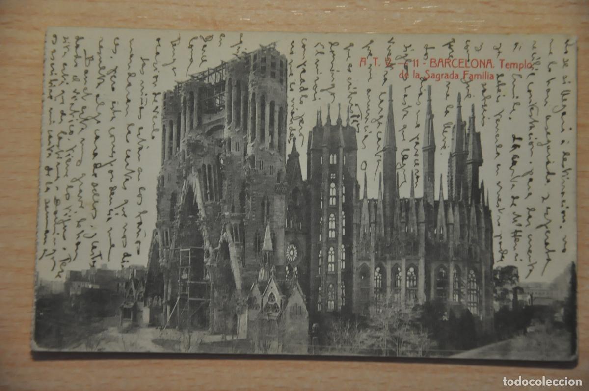 Postales: postal barcelona, templo de la sagrada familia atv 11