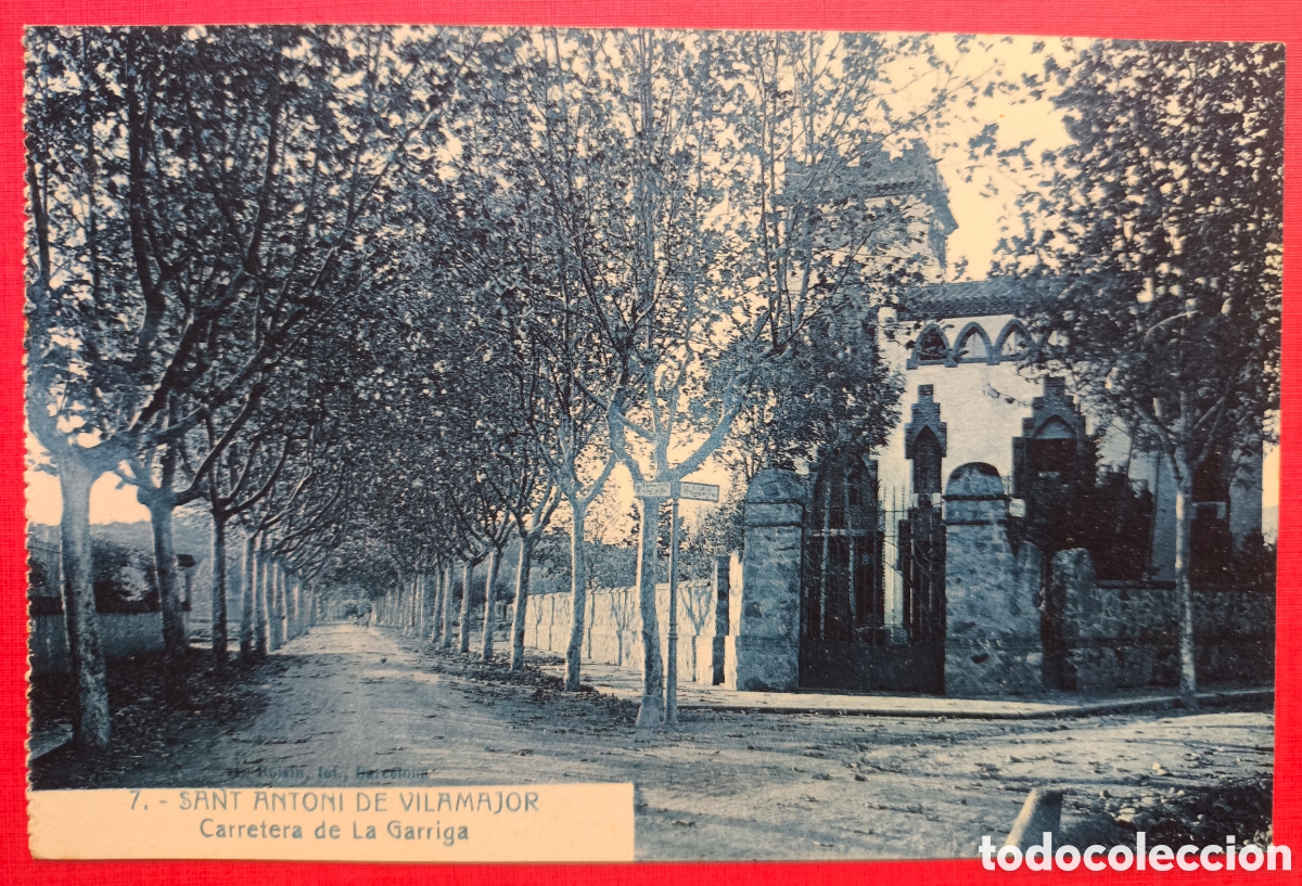 Postais: SANT ANTONI DE VILAMAJOR CTRA. LA GARRIGA POSTAL FOTOTIPIA J. BRUGUERA VALL&Egrave;S BARCELONA C. 1920