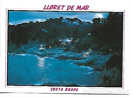 Postales: LA SEVA BEUTAT NOCTURNA / ITS NOCTURNAL BEAUTY.- CALA BANYS, LLORET DE MAR - GIRONA