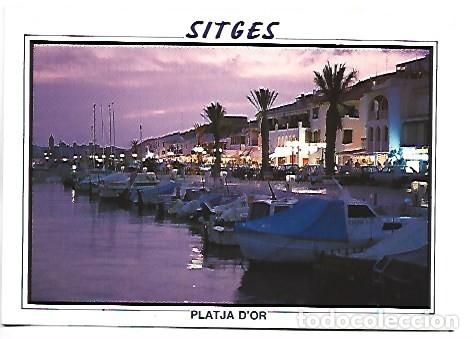 Postales: FORMOS VESPREJAR / BEAUTIFUL SUNSET.- AIGUADOL&Ccedil;, SITGES - BARCELONA