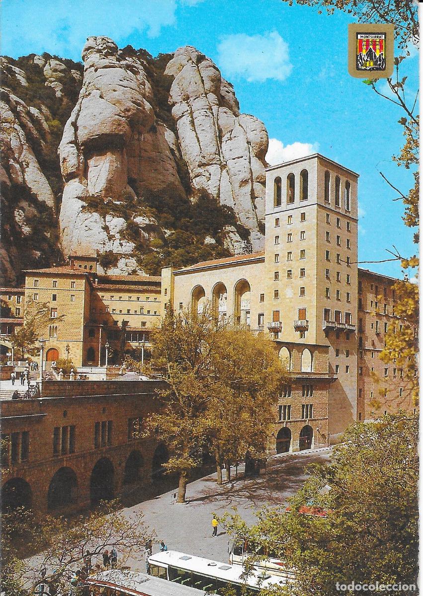Postales: [POSTAL] Fachada del Santuario. Montserrat (Barcelona) (sin circular)