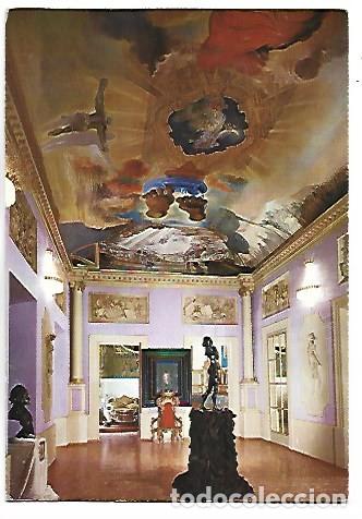 Postales: SALON NOBLE, TECHO &rdquo;EL PALAU DEL VENT&rdquo;, EN EL CENTRO ESCULTURA DE DALI.- MUSEU DALI / FIGUERES