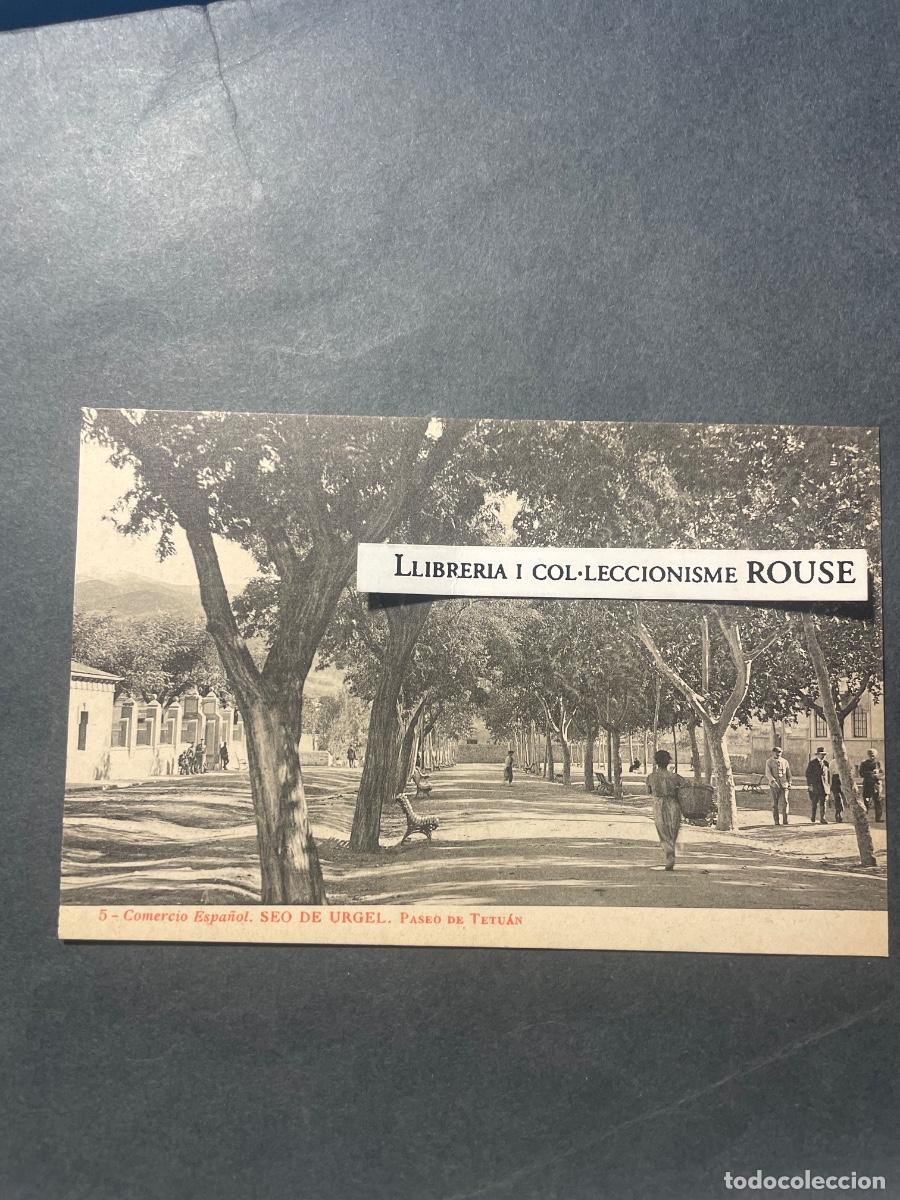 Postales: 5 - SEO DE URGELL - COMERCIO ESPA&Ntilde;OL - PASEO TETUAN - FOTOTIPIA THOMAS - 14X9 CM.