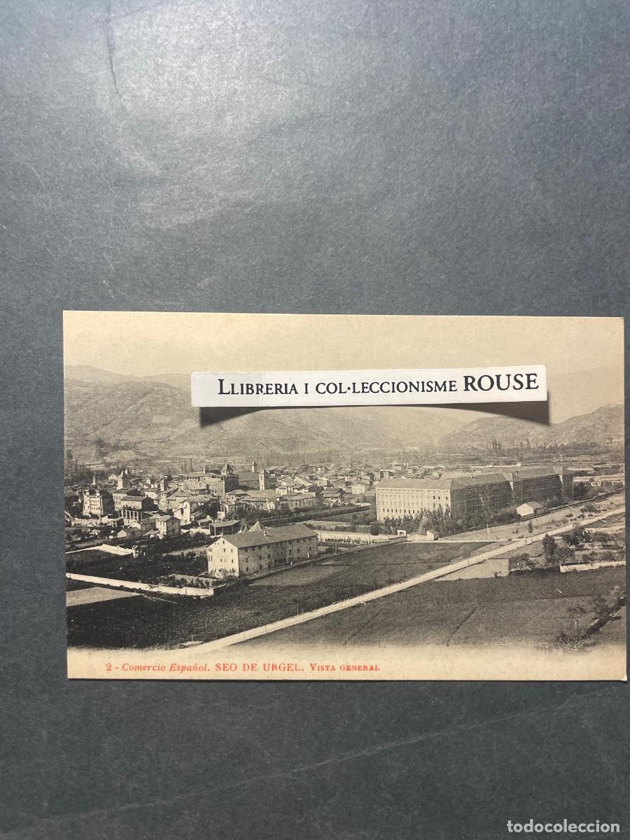 Postales: 2- SEO DE URGELL - COMERCIO ESPA&Ntilde;OL - VISTA GENERAL - FOTOTIPIA THOMAS - 14X9 CM.