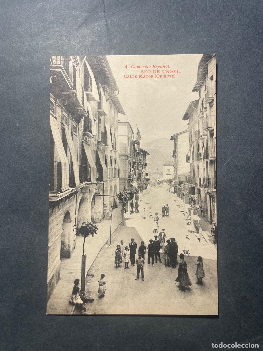 Postales: 4 - SEO DE URGELL - COMERCIO ESPA&Ntilde;OL - CALLE MAYOR (ORIENTE) - FOTOTIPIA THOMAS - 14X9 CM.