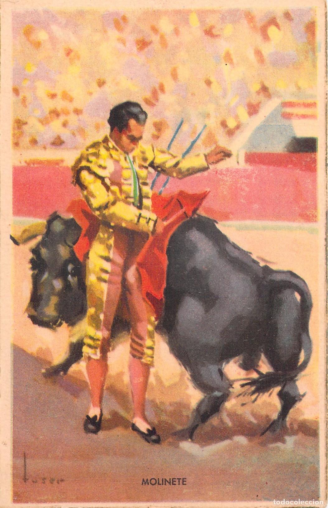 Postales: Postal Tauromaquia Molinete Colecci&oacute;n Lances de una Corrida