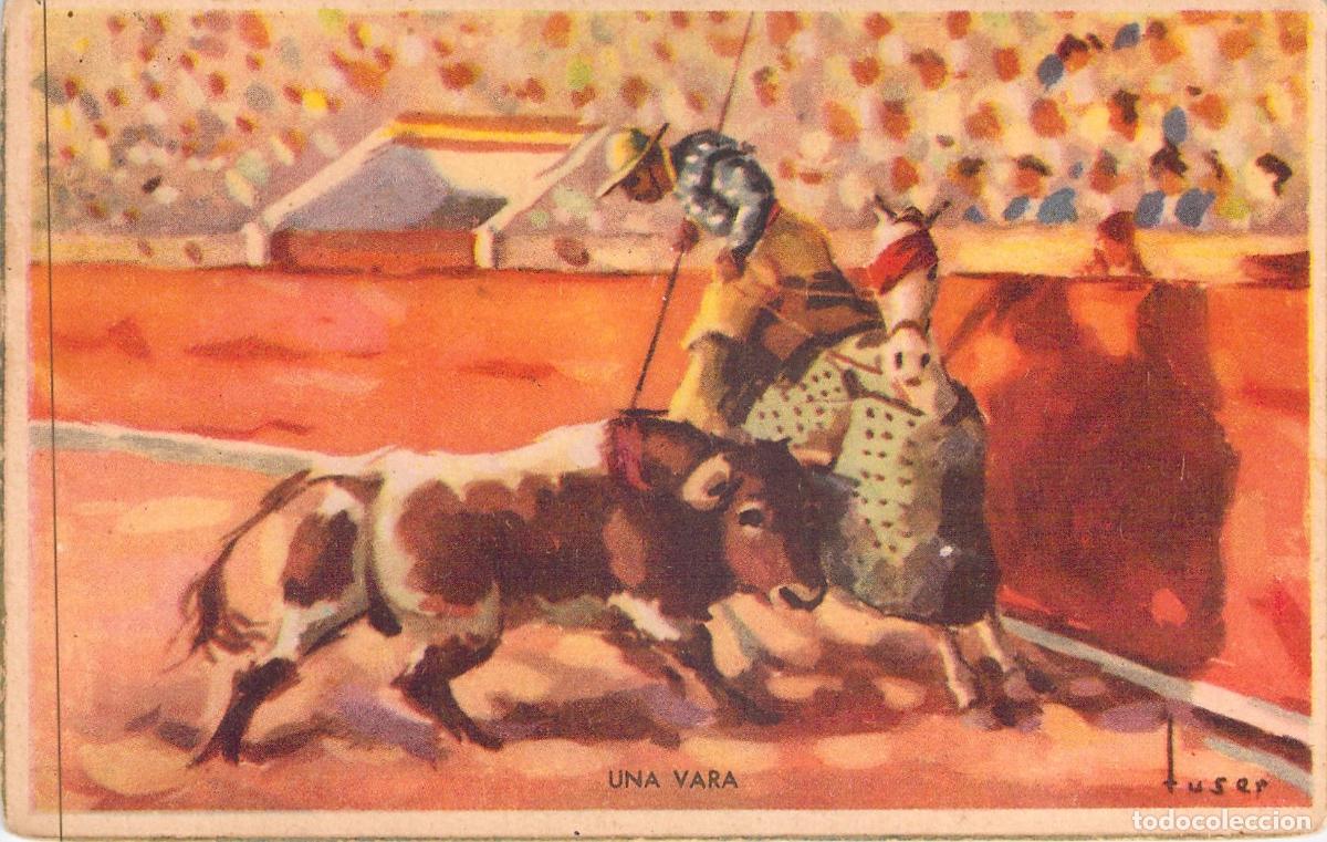 Postales: Postal Ilustraci&oacute;n Tauromaquia - Picador Una Vara Editorial Artigas