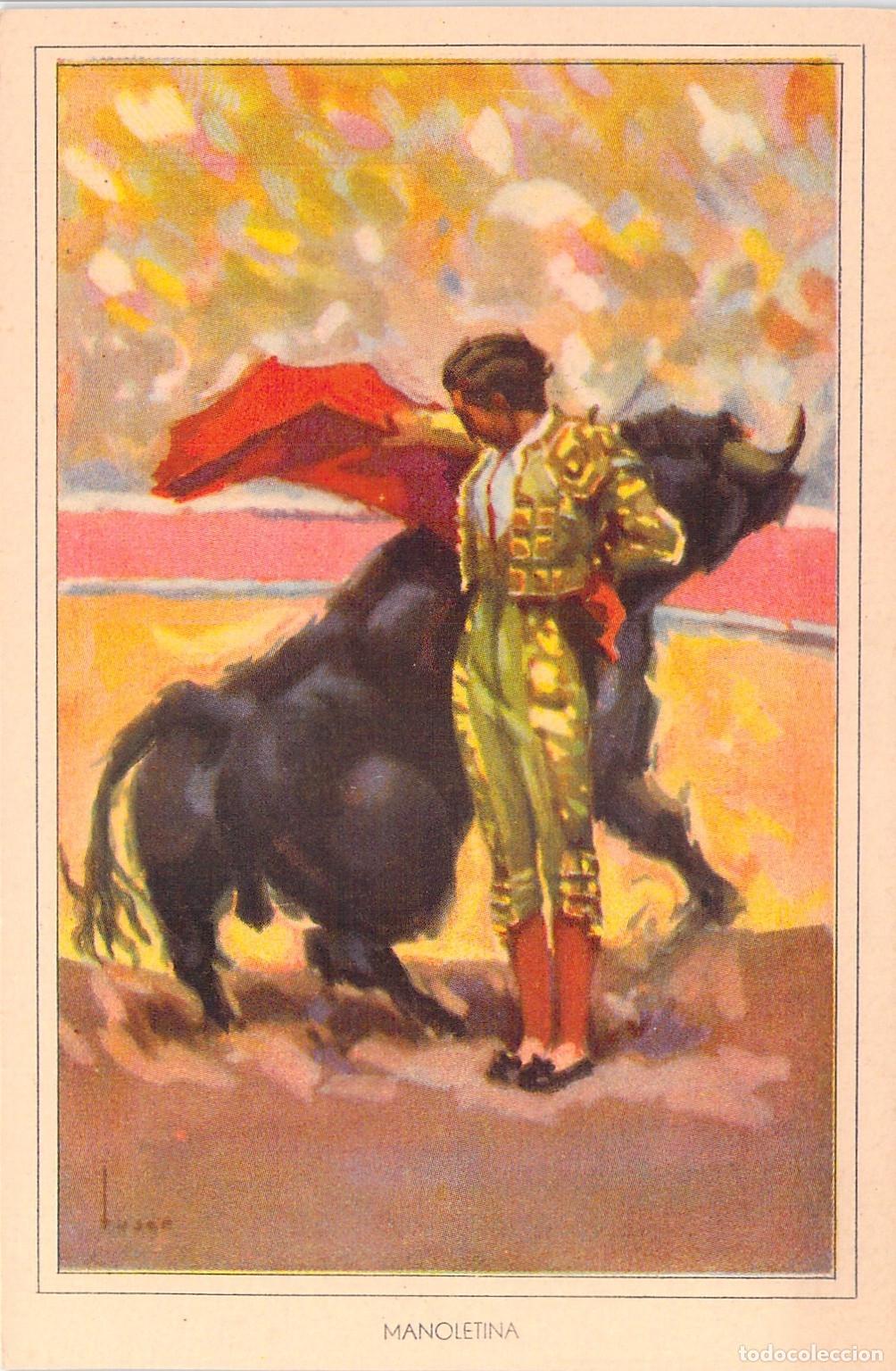 Postales: Postal Fiesta Brava Manoletina Editorial Artigas Colecci&oacute;n Taurina