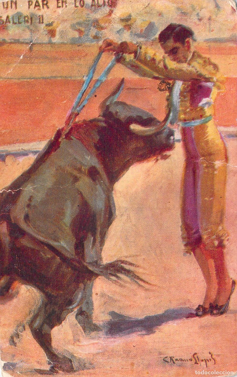 Postales: Postal Tauromaquia Saleri II Obra de C. Ruano Llopis