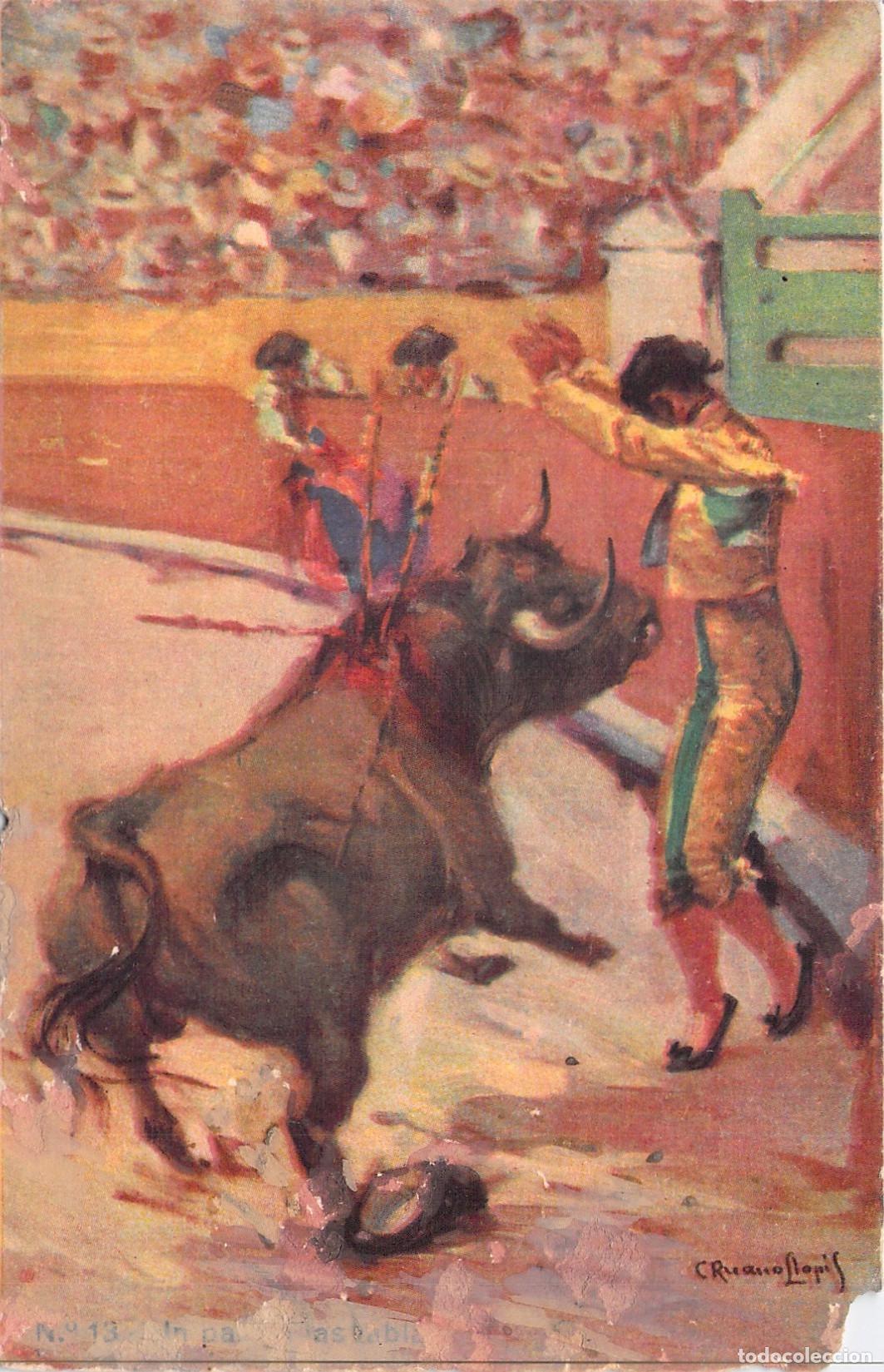Postales: Postal Art&iacute;stica de Tauromaquia Torero por Ruano Llopis